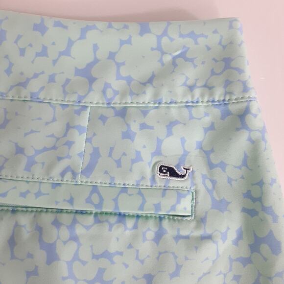 Vineyard Vines Printed Athletic Skort Aqua Sea Foam Green Womens 2 Pickleball - Picture 6 of 14